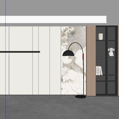 现代客厅背景墙