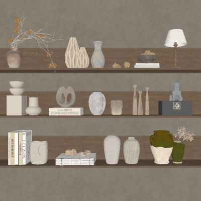 中古风饰品摆件 陶罐