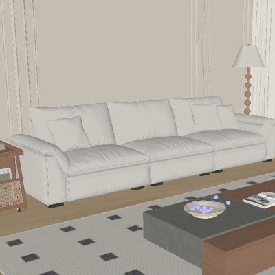 中古风多人沙发