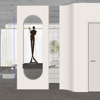 现代玄关过道 过道