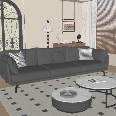 中古风客厅沙发