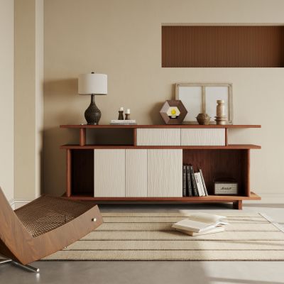 复古风玄关柜 储物柜 端景柜 餐边柜3D模型