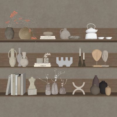 中古风饰品摆件 陶罐