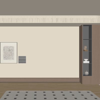 中古风客厅背景墙