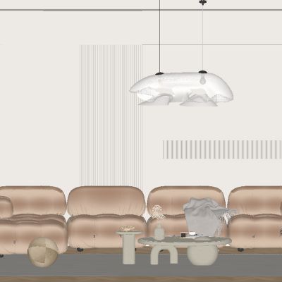 奶油风客厅沙发