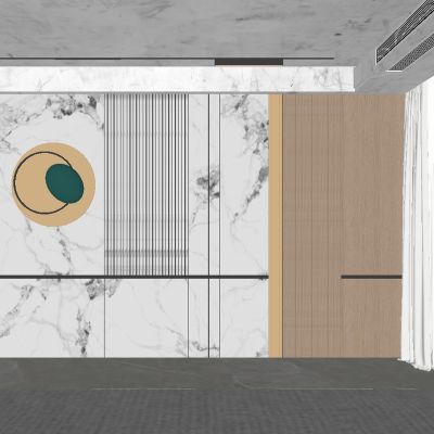 现代客厅背景墙