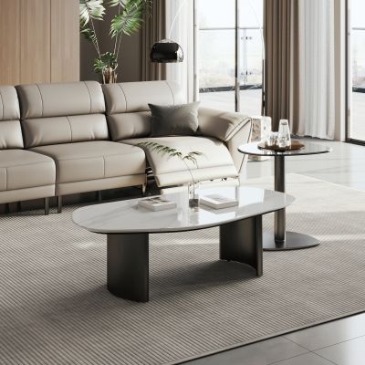 现代简约茶几边几 意式极简茶几边几 大理石茶几