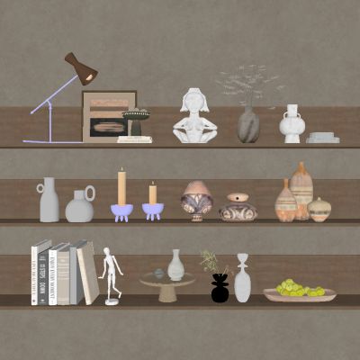 中古风饰品摆件 陶罐