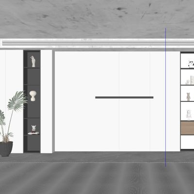 现代客厅背景墙