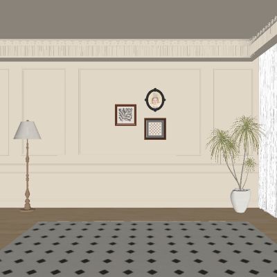 中古风餐厅背景墙