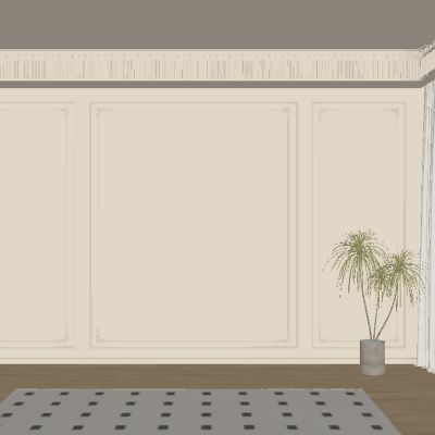 中古风客厅餐厅背景墙