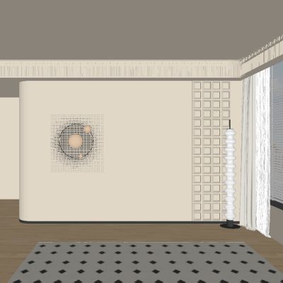 中古风餐厅背景墙