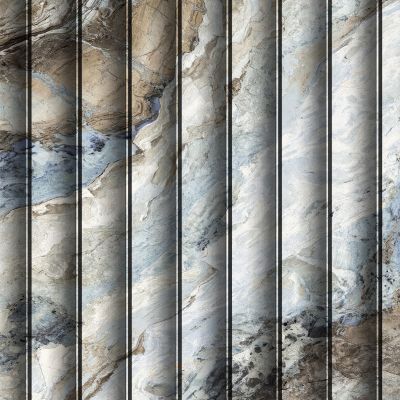 高清大理石格栅波浪板