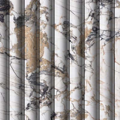 高清大理石格栅波浪板