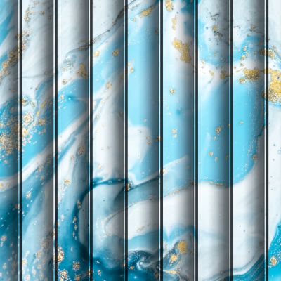 高清大理石格栅波浪板