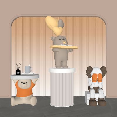 现代 雕塑 饰品摆件公仔