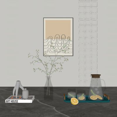 现代饰品摆件组合