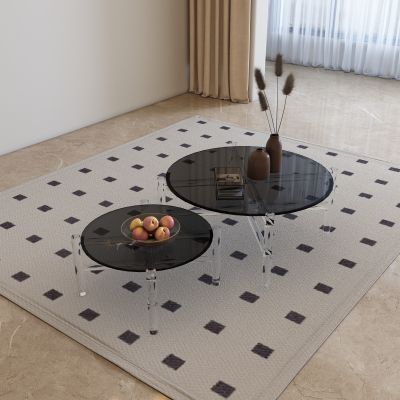 现代圆茶几 字母茶几