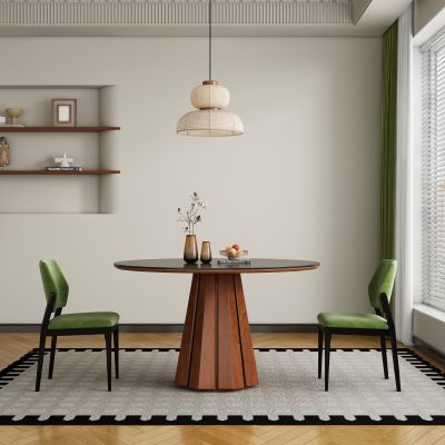 现代中古风餐厅 餐桌椅