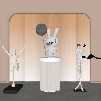 现代 雕塑 饰品摆件公仔