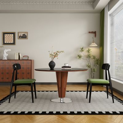 现代中古风餐厅 餐桌椅