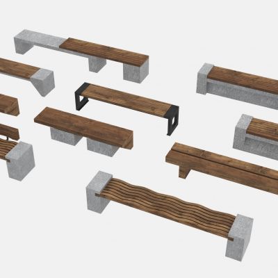 现代景观座椅_原木景观座椅_原木长凳_实木条凳_现代公园景观椅_户外座椅