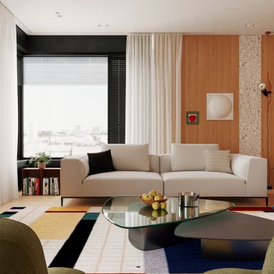 现代包豪斯客餐厅 横厅 大平层