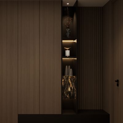 意式 轻奢 端景柜 鞋柜 隔断 大理石 无主灯 玄关