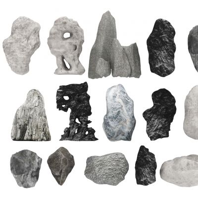 现代景观石头_太湖石_石块_碎石_鹅卵石