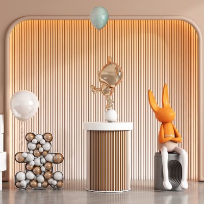 现代 雕塑 饰品摆件公仔