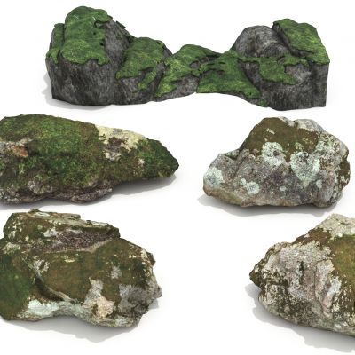 现代石头_苔藓石头_青藤石头_景观石