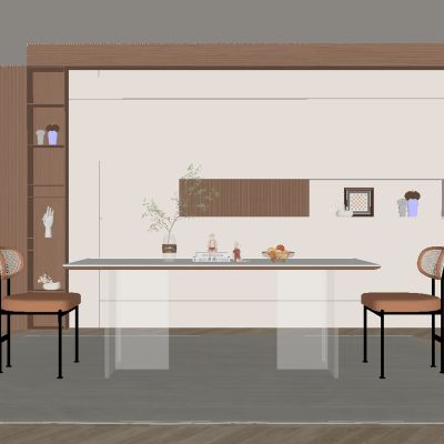 中古风餐厅 餐桌椅