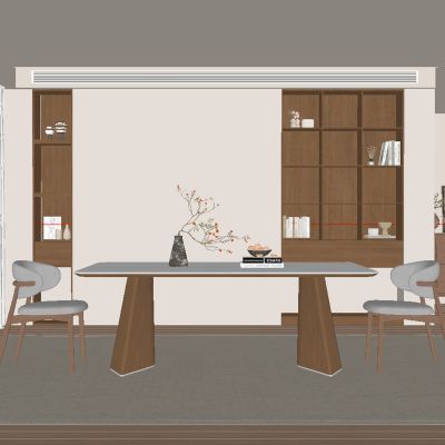 中古风餐厅 餐桌椅