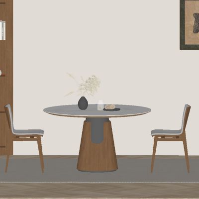 中古风餐厅 餐桌椅