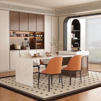 现代中古风岛台餐厅