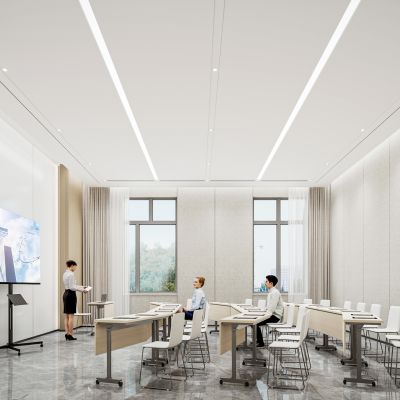 现代办公会议室3D模型