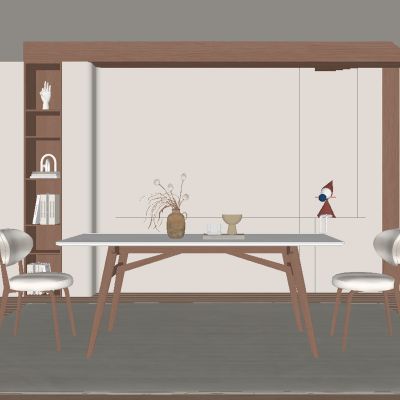 中古风餐厅 餐桌椅