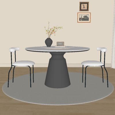 现代餐桌椅组合