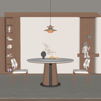 中古风餐厅 餐桌椅