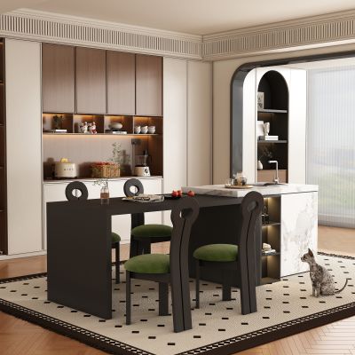 现代中古风岛台餐厅