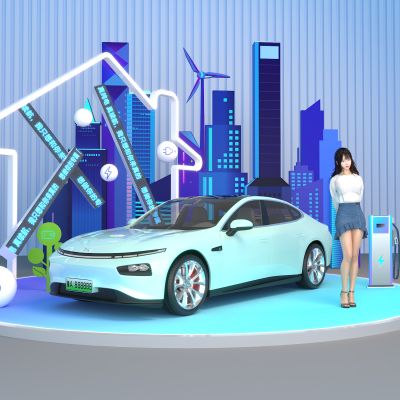 新能源展具 汽车展位 新能源汽车 展车区