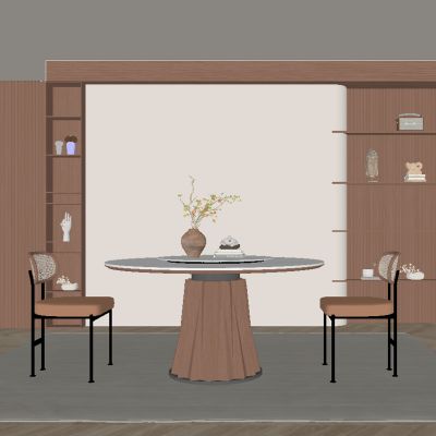 中古风餐厅 餐桌椅