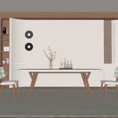 中古风餐厅 餐桌椅