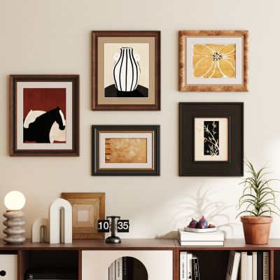 法式中古风装饰画挂画 复古装饰挂画3D模型