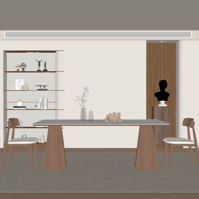 中古风餐厅 餐桌椅