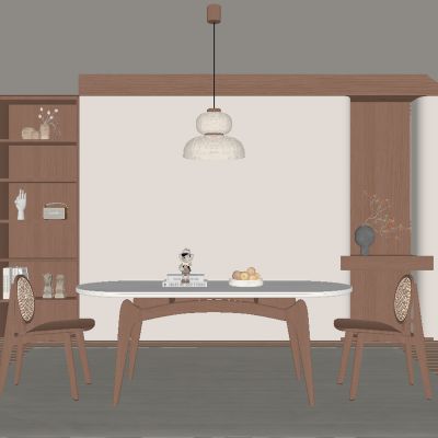 中古风餐厅 餐桌椅