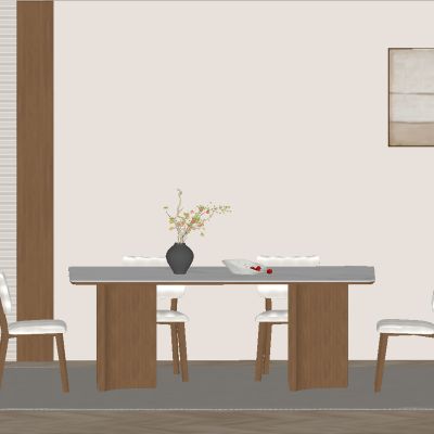 中古风餐厅 餐桌椅