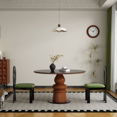 现代中古风餐厅 餐桌椅