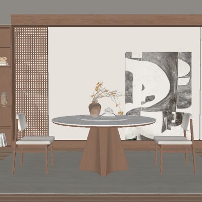 中古风餐厅 餐桌椅