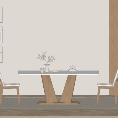 中古风餐厅 餐桌椅